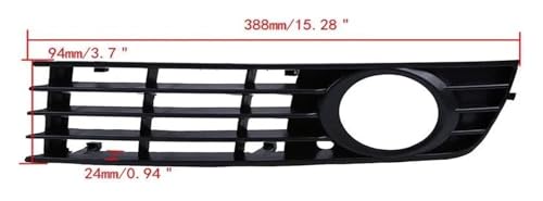 Cache antibrouillard avant pour A4 B6 2002-2005 - Remplacement grille inférieure cassée - 2