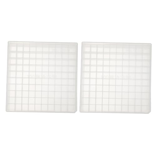 CHILDWEET 2pcs Box Tube Box Small Tube Rack Test Tube Holder Microsmall Tube Storage Vial Holder Freezer Storage Organizer Small Tube Holder Freezer Storage Boxes Test Tube Rack Pp