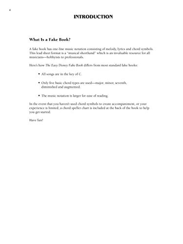 The Easy Disney Fake Book Piano, Vocal and Guitar Songbook | 100 Classic Disney Songs in the Key of C | Simplified Chords and Lyrics for Beginners, Kids and Advanced Musicians - Image 5