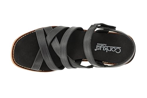 Corkys Footwear Women's All Nighter 3-Inch Wedge - Features A Jute-wrapped Heel, An Elegant Strappy Upper, And Memory Foam EVA Insoles For All Day Comfort4