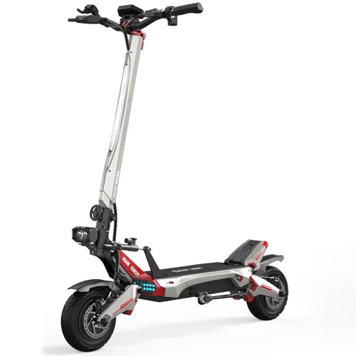 NANROBOT Electric Scooter Adults 50mph Dual Motor Electric Scooter with Suspension 80Miles Range Fast Sports Escooter Folding 10" Road Tires 330LBS Max Load Complies with UL2272 Certification - Best nanrobot Electric Scooter