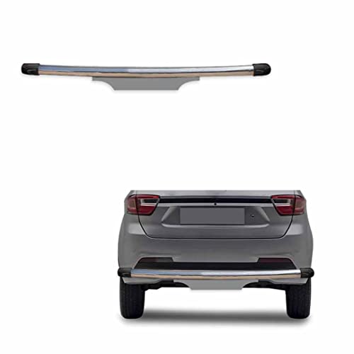 Image of Stainless Steel High Gloss Safety Rear Bumper Protector Sutaible for Tata Tigor