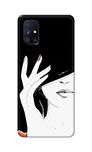 Image of PRINTFIDAA Photo of Beautiful Girl Hard Back Cover for Samsung Galaxy M51, SM-M515F / DSN Back Cover -(P6) KAT1005