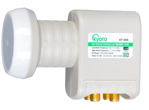 4 Çıkışlı Dörtlü Uydu Anteni Uyumlu Lnb, 4K Ultra HD, Yağmur Korumalı