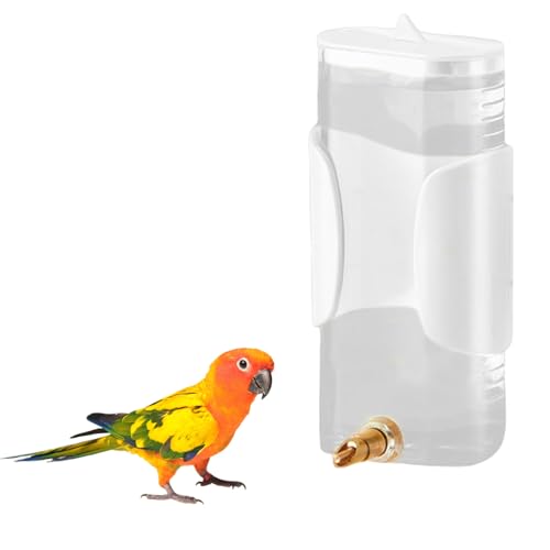 Automatic Bird Water Dispenser, 280ML Bird Parrot Water Feeder Bird Cage Water Drinkers Bird Water Bowl Bottle Cage Accessories for Parrot Budgie Lovebirds Cockatiel Parakeet