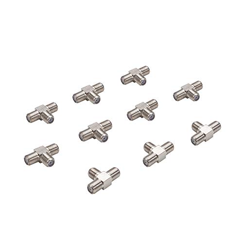 - Adattatore per TV RF a 3 vie tipo F da femmina a 10 pezzi