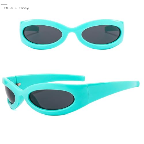 Image of New 2025 Vintage Punk Sports Women Sunglasses Fashion Mirror Goggle Men Sun Glasses Shades Uv400
