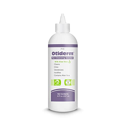 Otiderm Ear Cleansing Solution with Aloe Vera for Dogs  Cats Antiirritant Formula with Neutral Ph and Aloe Vera Deodorize  Gently Clean  8 Fl Oz  Cucciolini Doodles Otiderm ear cleansing solution with aloe vera for dogs  cats anti irritant formula with neutral ph and aloe vera deodorize  gently clean  8 fl oz   cucciolini doodles