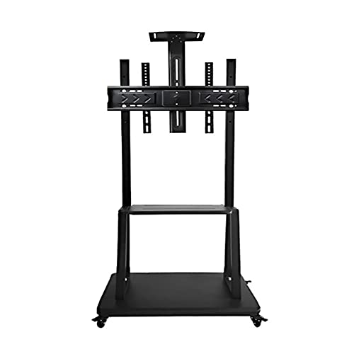 Soporte universal de piso para TV con ruedas y estante miniatura 1