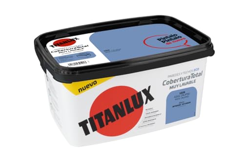 Miniatura 2 de Titanlux Titan Pintura Plástica Covertura Total 4L (1025 Azul Calipso)