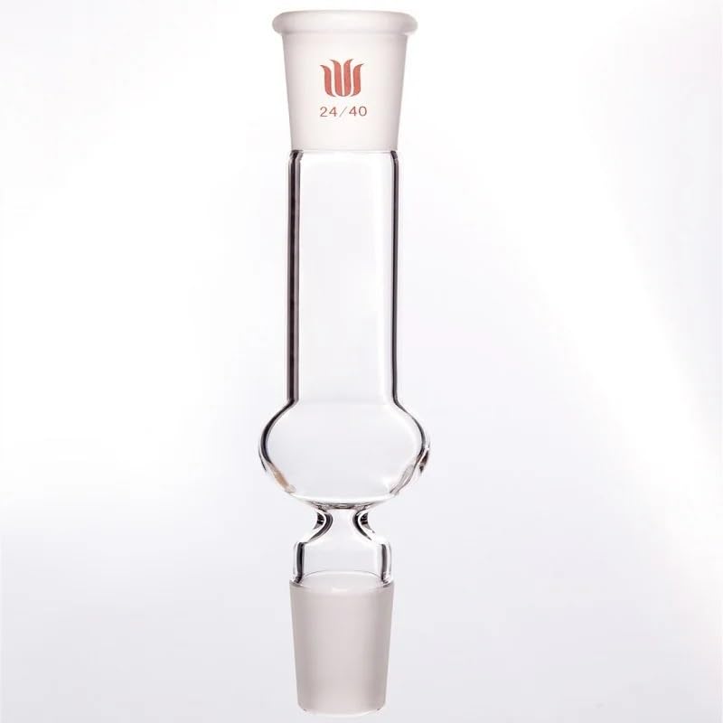 Lab Straight drying tube with upper and lower grinding ports, ADAPTER, DRYING TUBE, STRAIGHT, Borosilicate glass, A86(A861420)