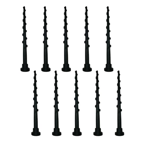 pclapora 10 Piezas Tornillos de Estación de Carga, Piquetas de Fijación Tierra, Cortacésped Clavos, Robot Cortacésped Cable Clavijas de Fijación para Husqvarna Automower 105 305 308