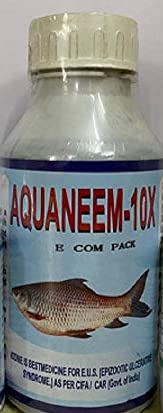AQUANEEM 10x Stablised Iodine Fish Disease Control in Tanks Ponds Aqua Sanitizer BioFloc (100)