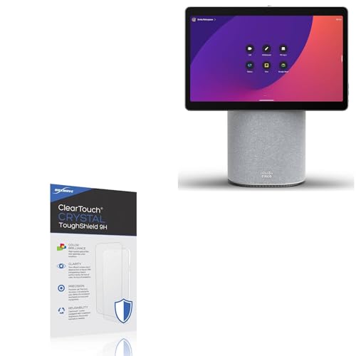 BoxWave Screen Protector Compatible with Cisco Desk Mini - ClearTouch Crystal ToughShield 9H (2-Pack), Clear 9H Tough Flexible Film Screen Protector