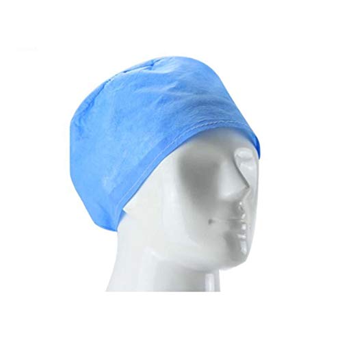 PLUS SANTE - Lot de 100 Calots Chirurgicaux à Usage Unique en Polypropylène Non Tissé 40gr/m2, Taille Unique, Doux et Respirant - Couleur Bleu