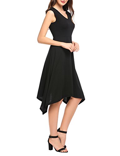 Zeagoo Abito estivo da donna, casual, con scollo a...