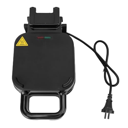 Stuffed Waffle Maker, 800W Double Sided Heating Non Stick Fluffy Waffle Iron, Safe ABS and SUS Material, Ideal for Home Use (US Plug 110V)