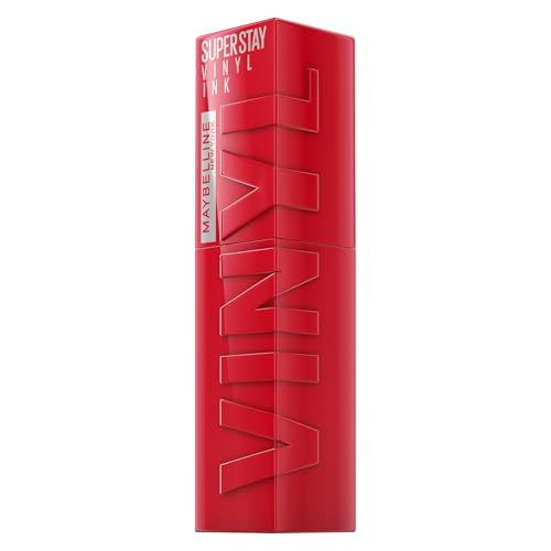Maybelline New York Lip Colour, Smudge-free, Long Lasting up to 16h, Liquid Lipstick, Shine Finish, SuperStay Vinyl Ink, 45 Capricious
