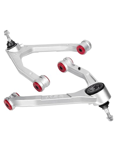 KSP Forged Upper Control Arm For Silverado Sierra 1500 2007-2018 2pcs 2-4 Adjustable Front Aluminum Control Arm Fit For Chevy GMC Trucks One-piece Design Aftermarket UCA With Greasable Ball Joint