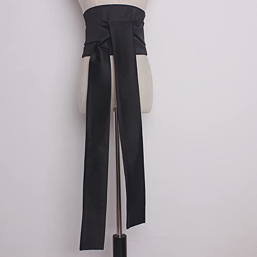 Women Wide Japanese Obi Belt Satin Faux Silk for Kimono Yukata Corset Waistband Girdle3