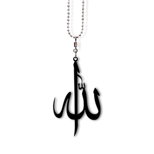 UNIQUE MINIATURE Acrylic Islamic Car Hanging Accessories for Interior & Car Dashboard - Allah Islamic Car Decoration