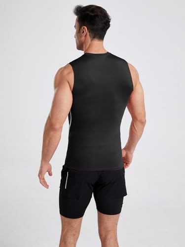 4/5/6 Pack Athletic Sleeveless Shirts for Men Workout Tank Tops Compression Tank Top Gym Muscle Shirts for Running3