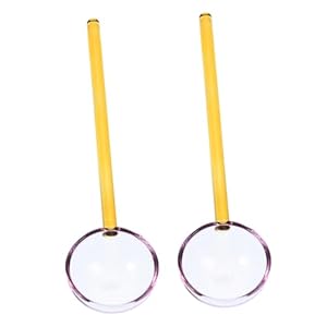 Luxshiny Buntglas Dessertlöffel 2 Stück