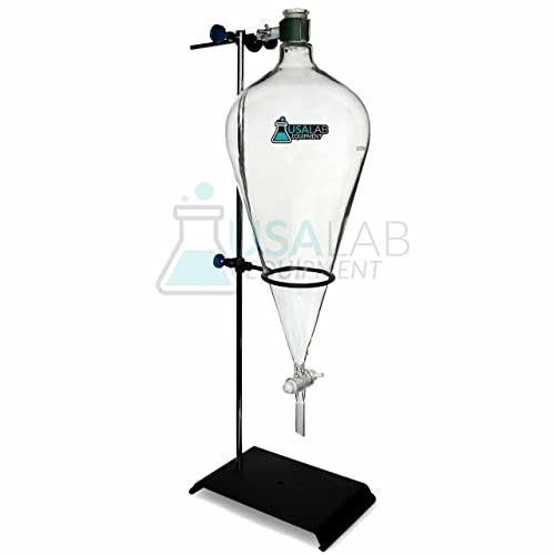Usa Lab SEP5LKIT Separatory Funnel With Ptfe Valve - Various Options 1L / 2L / 5L - Usalab thumb #1