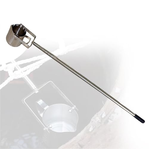 Muestreador telescópico de agua - Cucharón de péndulo de acero inoxidable 304, pértiga de muestreo ajustable de 500/1000 ml (0,6 m-7 m) para monitoreo ambiental, 1000 ml, 1,17-4 m/3,8-13 pies