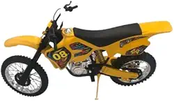 Moto Off-Road Infantil, Amarela e Preta, Estilo Motocross, Modelo 08
