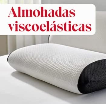 Almohada Viscoelástica 70 cm | Núcleo viscoelástico compacto | Tejido Aloe Vera | 70 cm | Termorregulable | Doble funda cremallera | Lavable a máquina