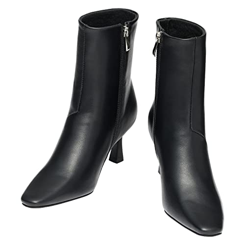 C.PARAVANO Damen Stiefeletten I Boots Damen Schwarz Stiefeletten Damen I Ankle Boots Damen I Boots Damen Schwarz I Chelsea Boots Damen Schwarz I Leder Stiefeletten Damen (Boots H2_Black,39) Cover