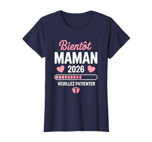 Femme Future Maman 2026 Bientot Maman 2026 T-Shirt