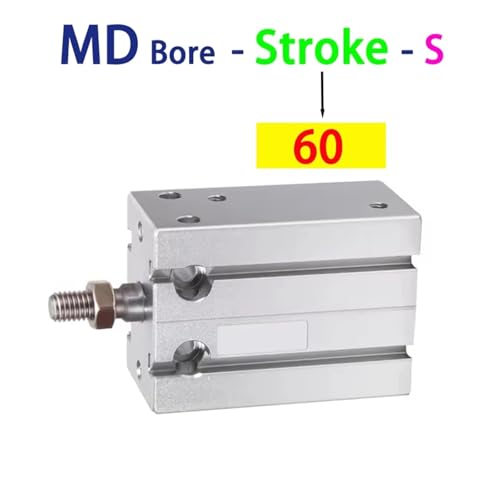 Cylindre pneumatique double effet à haute précision MD32
