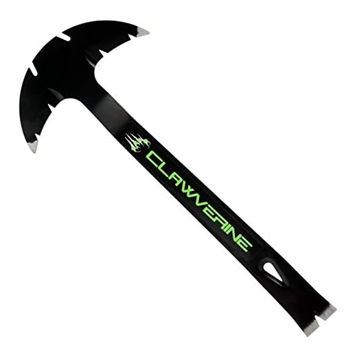 09-276 CLAWVERINE - Nail Removal Tool, Step Siding, Step Flashing, Prying end with Extractor Head Multi-Tool, Pry-bar, Roofing Tool