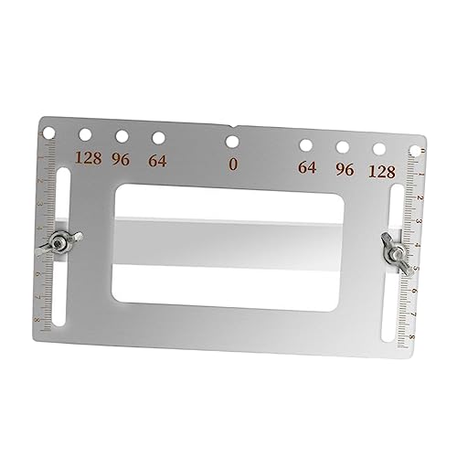 VILLCASE Woodworking Hole Punching Locator for Cabinets Drilling Punch Guider Tool Hole Locator for Precise Alignment Closet and Cabinet Installation Durable Silver