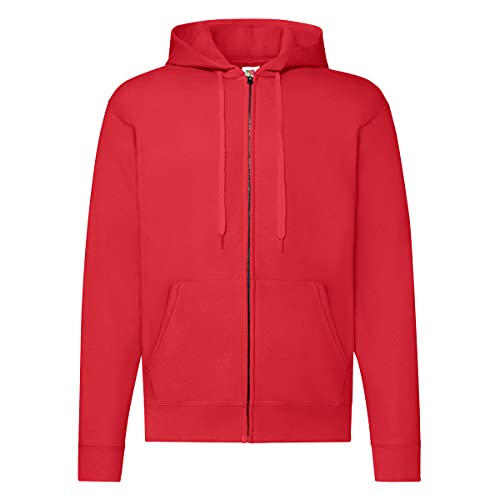 Fruit of the Loom Lady-Fit Hooded Sweat Women's Sweatshirt, Red