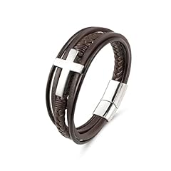 BrownLeather&Silver Plated