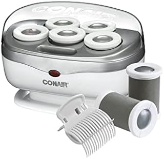 Conair Instant Heat Travel 1.5-Inch Hot Rollers, White, 5 Count