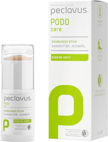 Ruck Peclavus Schrunden Stick mit Sheabutter und Jojobaöl, Schrundensalbe gegen Hornhaut und Risse an der Fußhaut