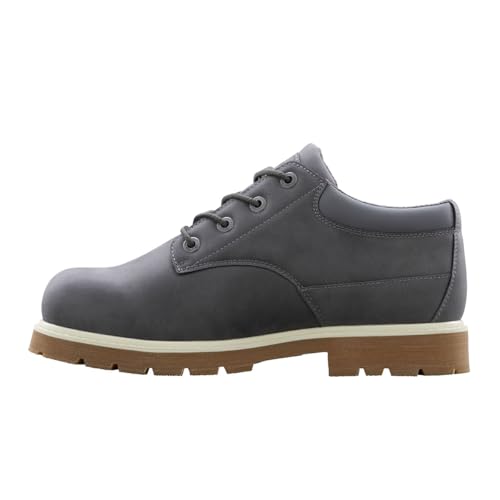 Lugz Men's Drifter Lo LX Oxford Work Boot, Charcoal/Steel Grey/Gum/Cream, 7 M - image 4