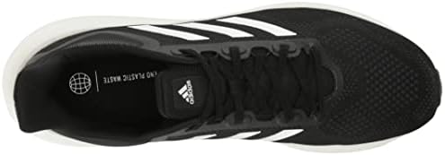 adidas Unisex Pureboost 22 Running Shoe, Black/White/Carbon, 10.5 US Men | Image 4