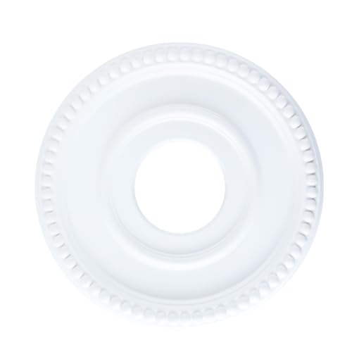 Hoite Médaillon de plafond décoratif, médaillon de lustre, matériau PU léger, usage domestique pour lustres, ventilateurs, design rétro minimaliste