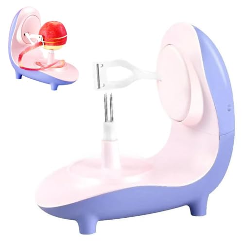 Ainiupi Electric Apple Peeler, Adjustable Thickness Multifunctional Fruit Vegetables Peeler, Portable Home Kitchen Quick Peeler for Fruit, Potatoes, Carrots