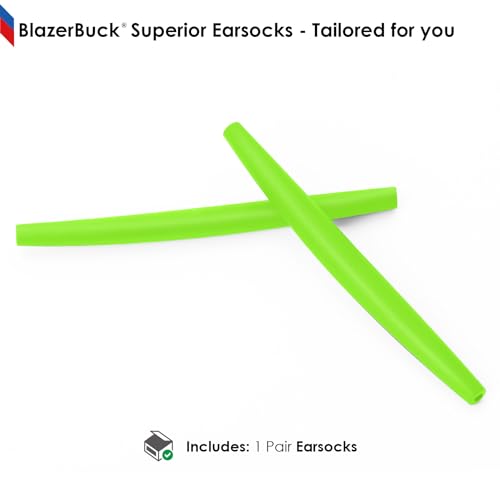 Image of BLAZERBUCK Replacement Temple Sleeves Ear Socks for Oakley Whisker /Juliet /A Wire Sunglass - Green