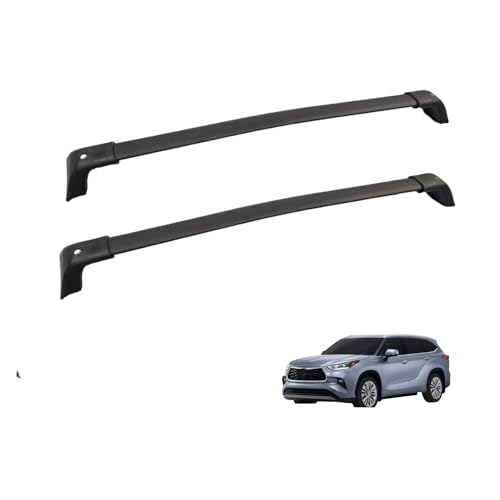 Barras de techo coche Toyota Highlander 2020-2022 aleación aluminio cierre 2