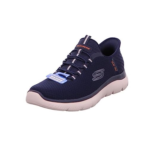 Skechers Summits High Range, Zapatillas Hombre, Navy Mesh Trim, 44 EU