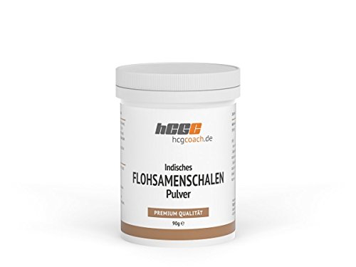 hCGC® Indisches Flohsamenschalen Pulver (90g) | Optimal für die 21 Tage Stoffwechselkur | Vegan | Prebiotisch