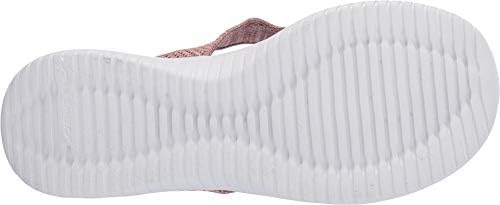 Skechers Women's Ultra Flex-Engineered Knit Flip-Flop, mauve, 11 M US | Image 2