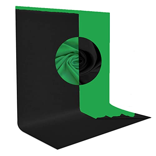 HIFFIN 8×12 ft, 2-in-1 Black Green Screen Backdrop Reversible Photography Backdrop Background, Chromakey Black Screen Green Backdrop for Photoshoot Televison Zoom Live Streaming HIFFIN 8×12 ft, 2-in-1 Black Green Screen Backdrop Reversible Photography Backdrop Background, Chromakey Black Screen Green Backdrop for Photoshoot Televison Zoom Live Streaming